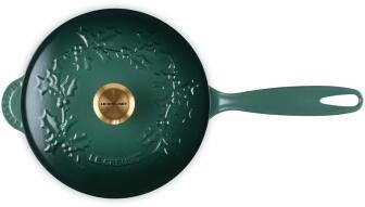 Le Creuset Stielkasserolle Holly Tradition in artichaut