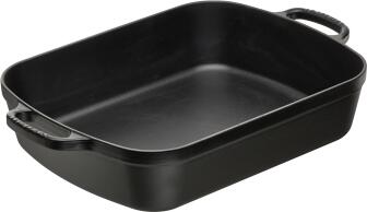 Le Creuset Bratreine aus Gusseisen in schwarz