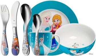 WMF Disney Frozen Kindergeschirr mit Kinderbesteck 7-teilig