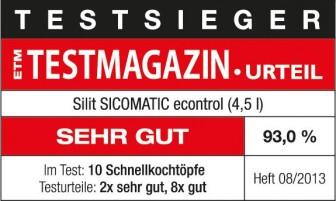 2-teilig Duo t-plus Schnellkochtopf Silit schwarz, Sicomatic