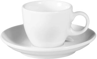 Seltmann Weiden VIP. Espressotasse hoch 5,8 cm 0,09 l mit Untertasse, weiß