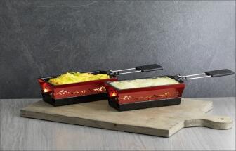 Kuhn Rikon Raclette-Set Mini Alpenglühen rot