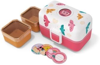 Monbento MB Tresor Bento-Box in rosa Birds