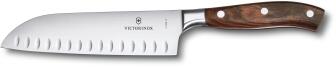 Victorinox Grand Maitre Santokumesser mit Kullenschliff in Ahorn, 17 cm