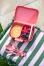 koziol Lunch Box Candy ready mit Besteck-Set in coral