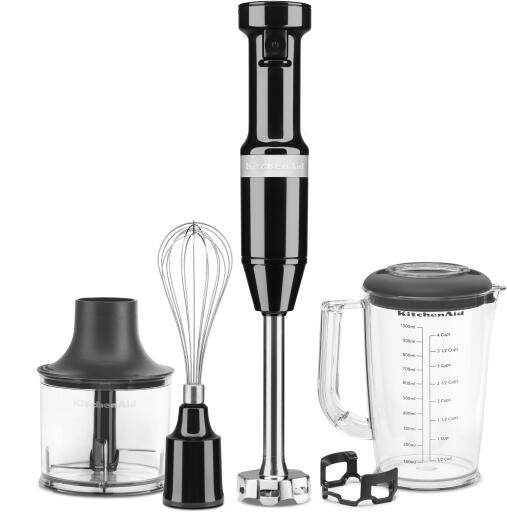 Hand blender 5KHBV83EOB, black, KitchenAid 