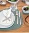 Lind DNA Tischset Curve L Hippo, 4er-Set in Pastel Green