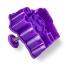 Städter Kunststoff-Ausstecher-Form Kuh 7 cm Lila / Violett