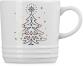 Le Creuset Becher No&eumll Weihnachtsbaum 0,35 Liter in white