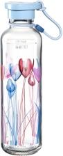 Leonardo Flasche IN GIRO 500 ml Flower hellblau