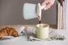 Riess Kaffeekocher aus Emaille in türkis
