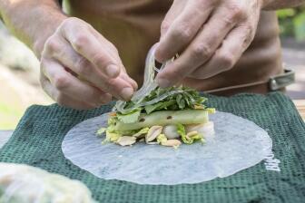 Vietnamesische Sommerrollen mit Dip-Sauce