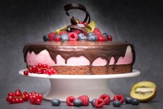 Himbeer-Schokoladen-Kuchen